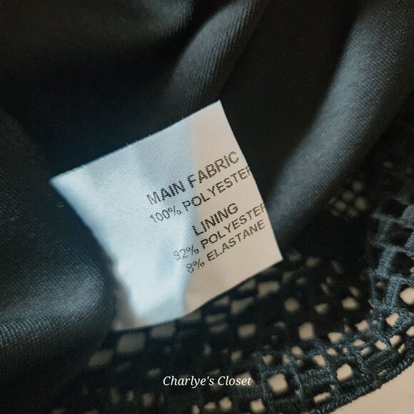 ASOS John Zack Black Coquette Mesh Paneled Back-Cutout Dress Sz.US 2-4P/UK 8 - Picture 8 of 9